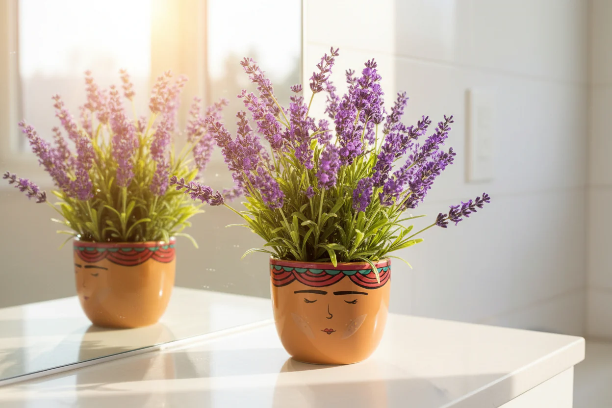 Elegant Face Pattern Pot - Image 4