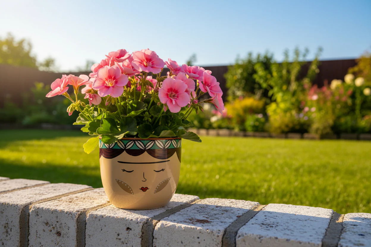 Elegant Face Pattern Pot - Image 5