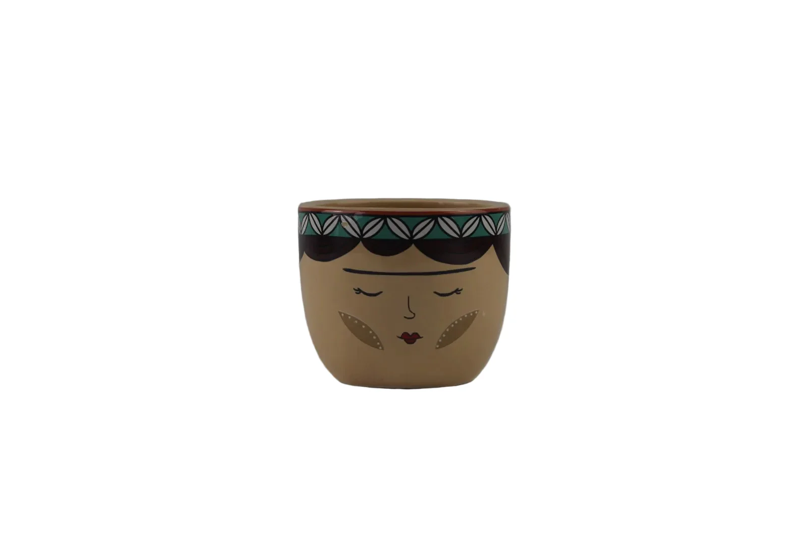 Elegant Face Pattern Pot - Image 6