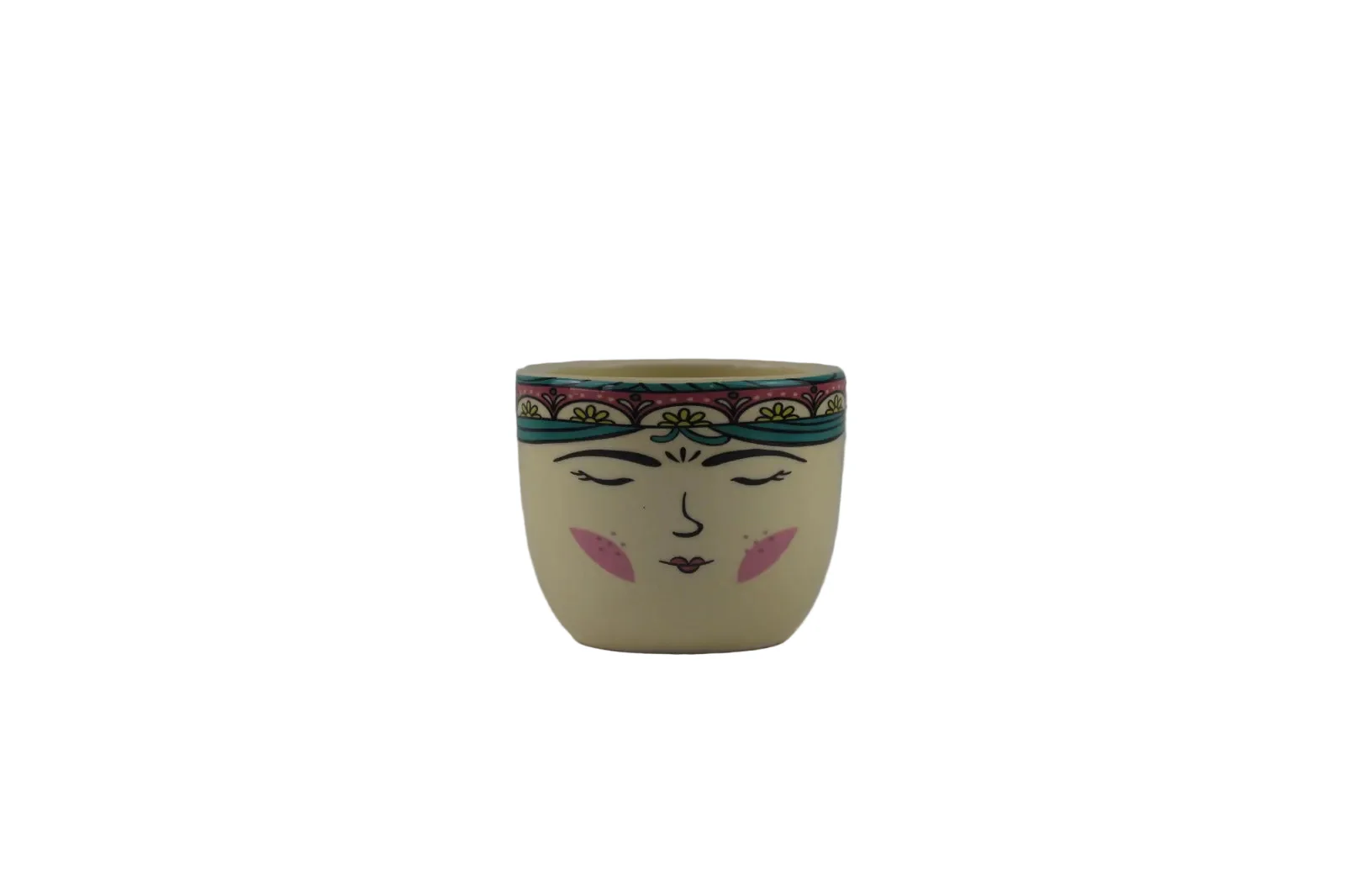 Elegant Face Pattern Pot - Image 7