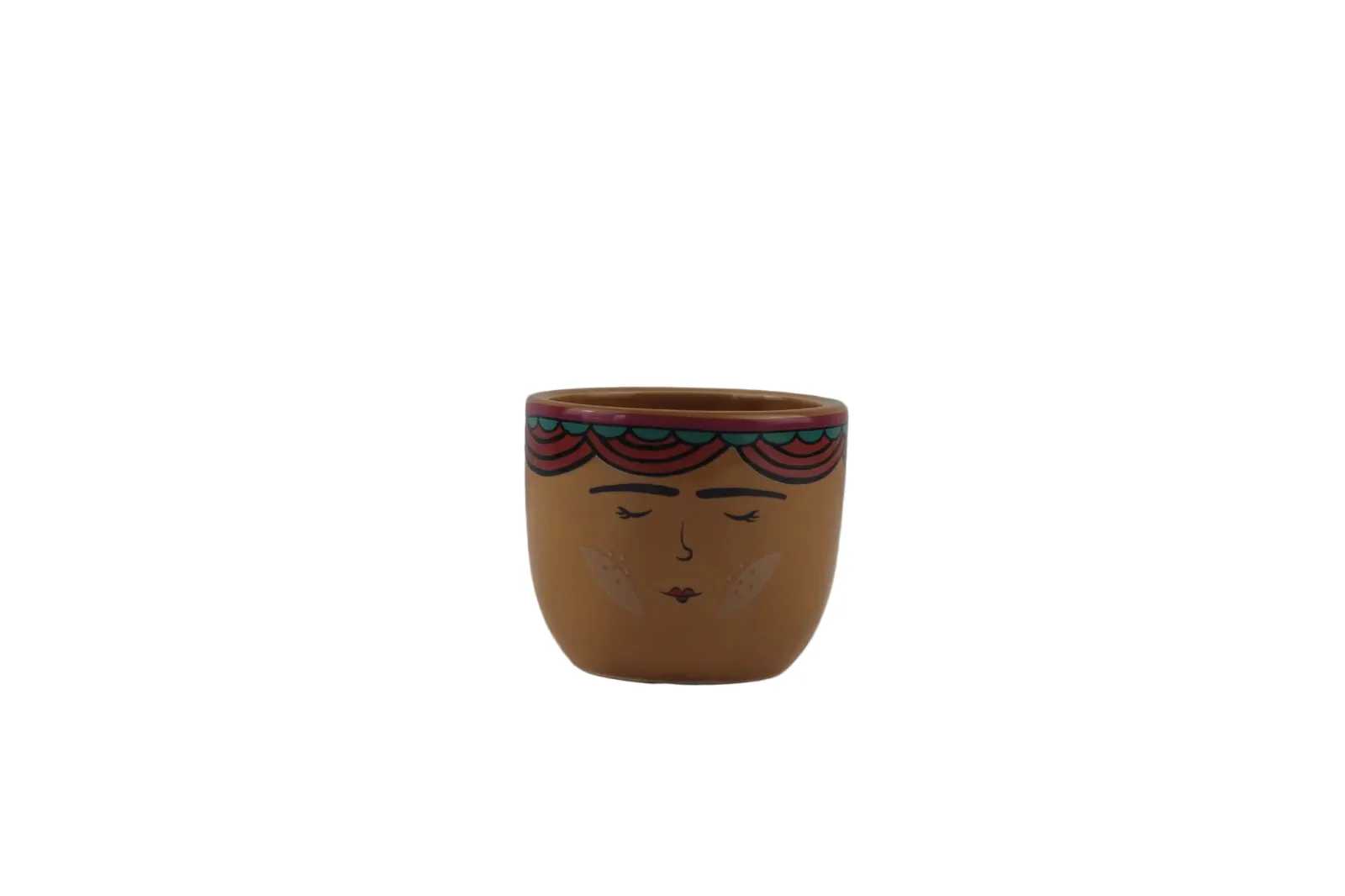 Elegant Face Pattern Pot - Image 8