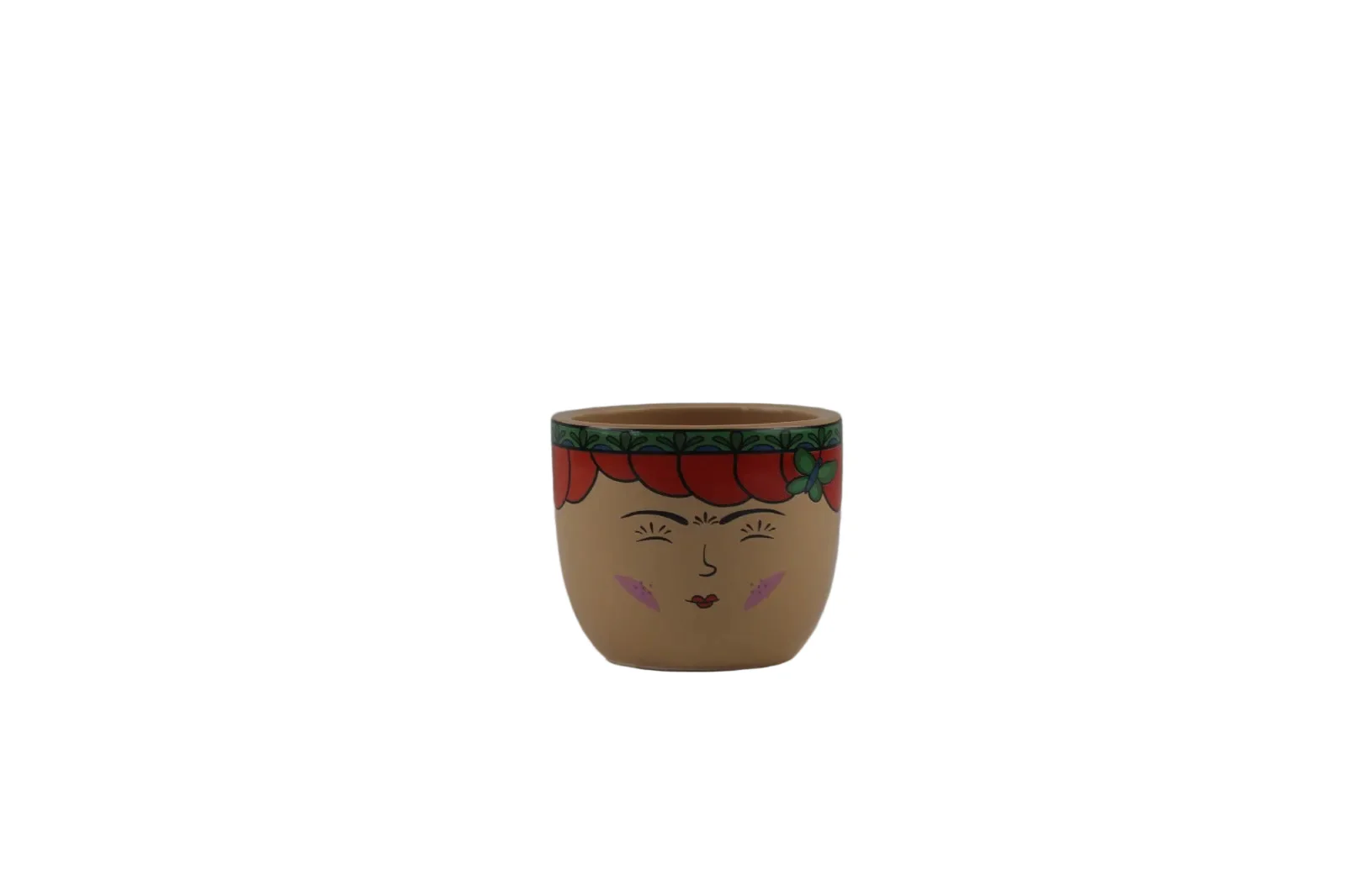 Elegant Face Pattern Pot - Image 9
