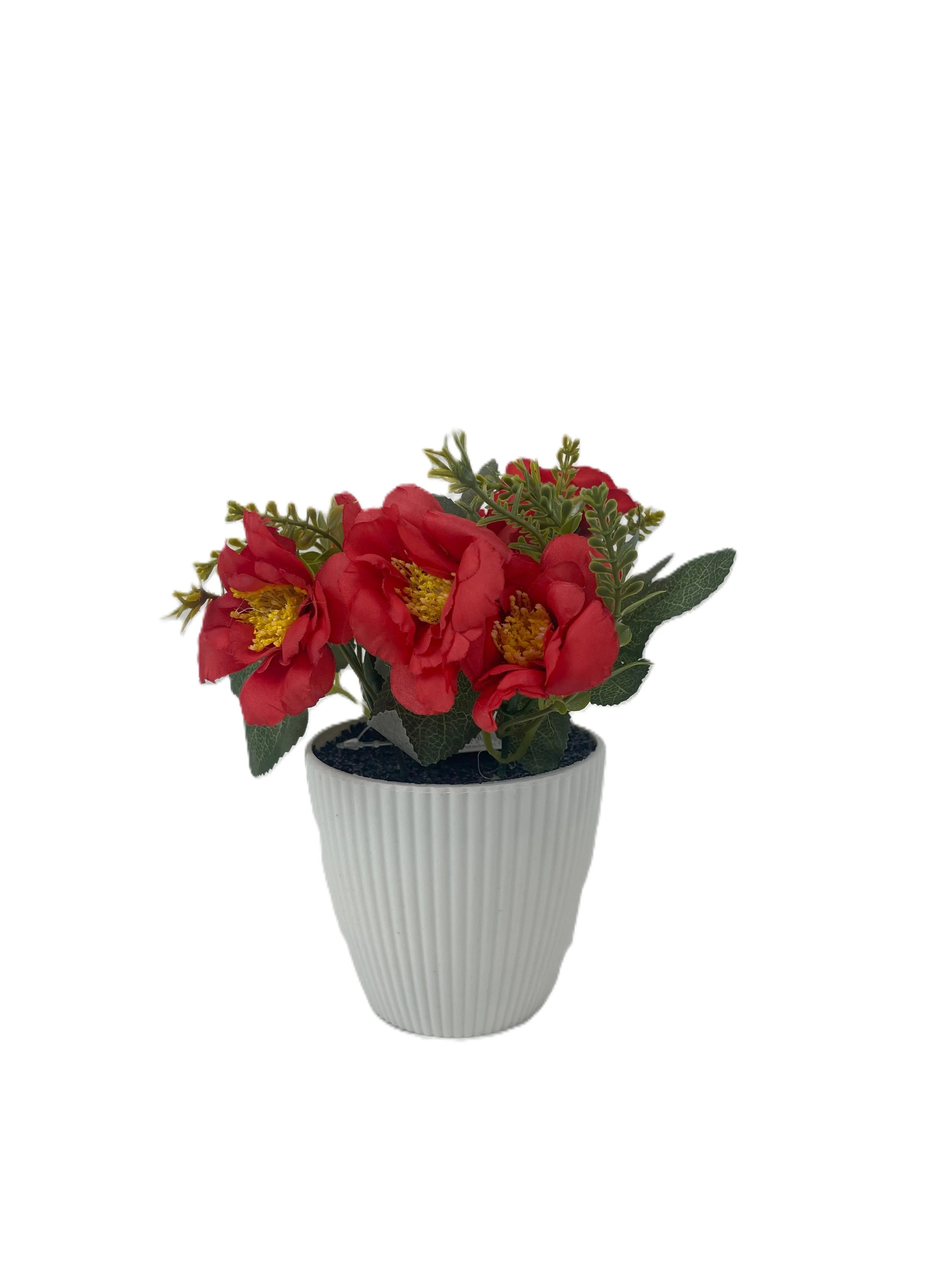 Elegant Artificial Mini Rose Pots – 16cm | Decorative Floral Arrangements - Image 4