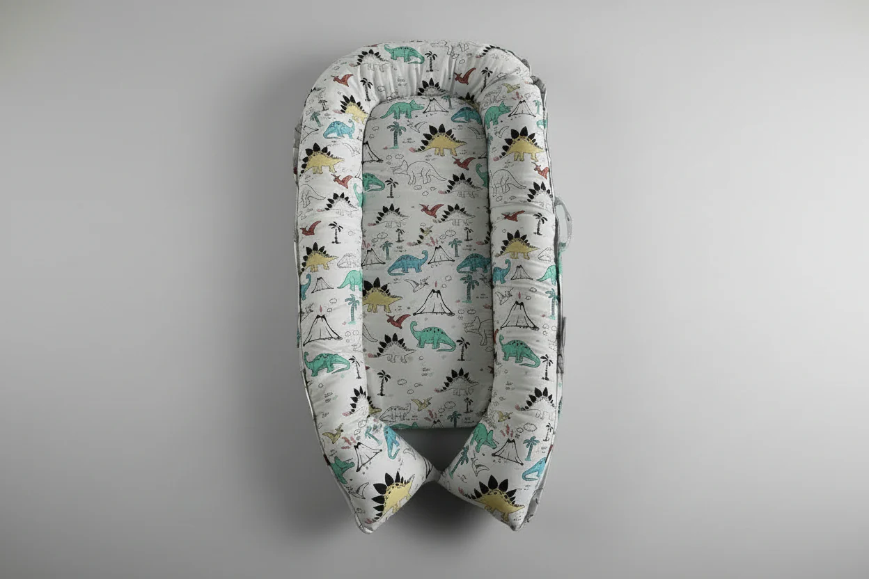 Baby Nest, Baby Lounger, Baby bed for Infant & Newborn Babies, 100% cotton - Cuteably - Image 10