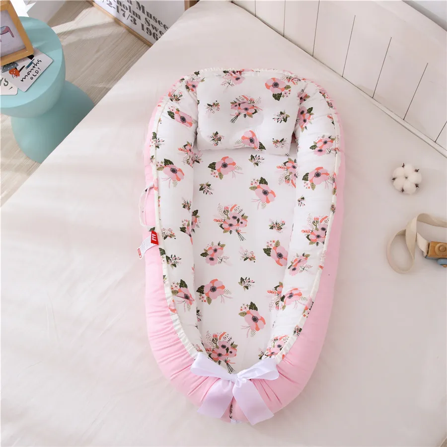 Baby Nest, Baby Lounger, Baby bed for Infant & Newborn Babies, 100% cotton - Cuteably - Image 12