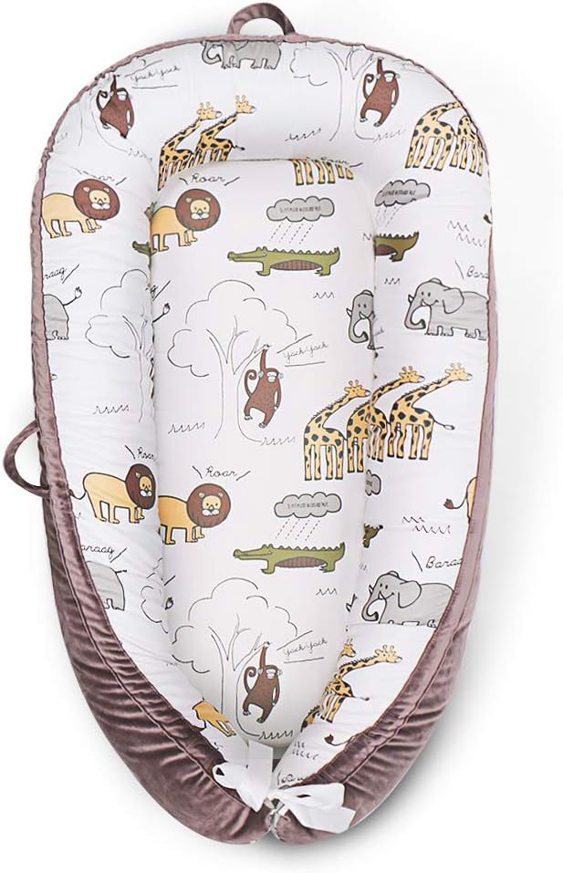 Baby Nest, Baby Lounger, Baby bed for Infant & Newborn Babies, 100% cotton - Cuteably - Image 19