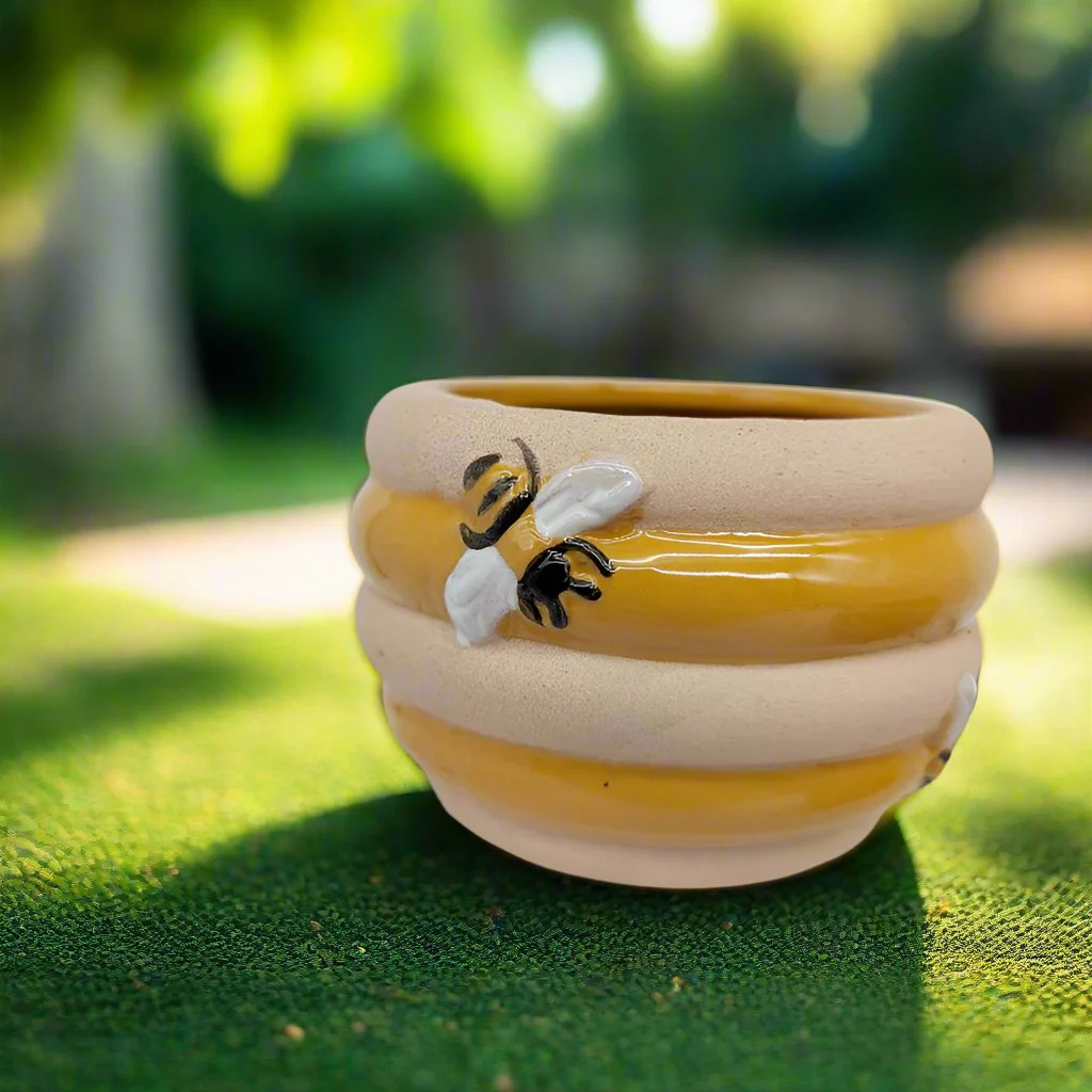 Bee Ceramic Planter Pot Medium