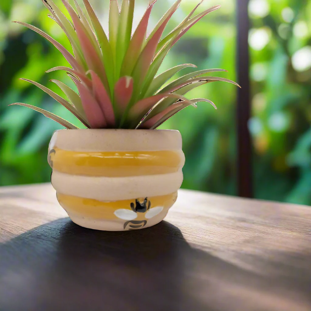 Bee Ceramic Planter Pot Medium - Image 3