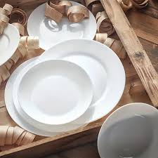 Bella House Ceramic Dinnerware – Curved White Plates (Entree & Dinner) - Image 5