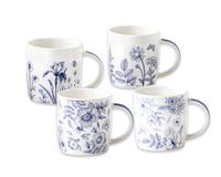 ELEGANT BLUE FLORAL Coffee Mugs NEW BONE CHINA MUG 360ml