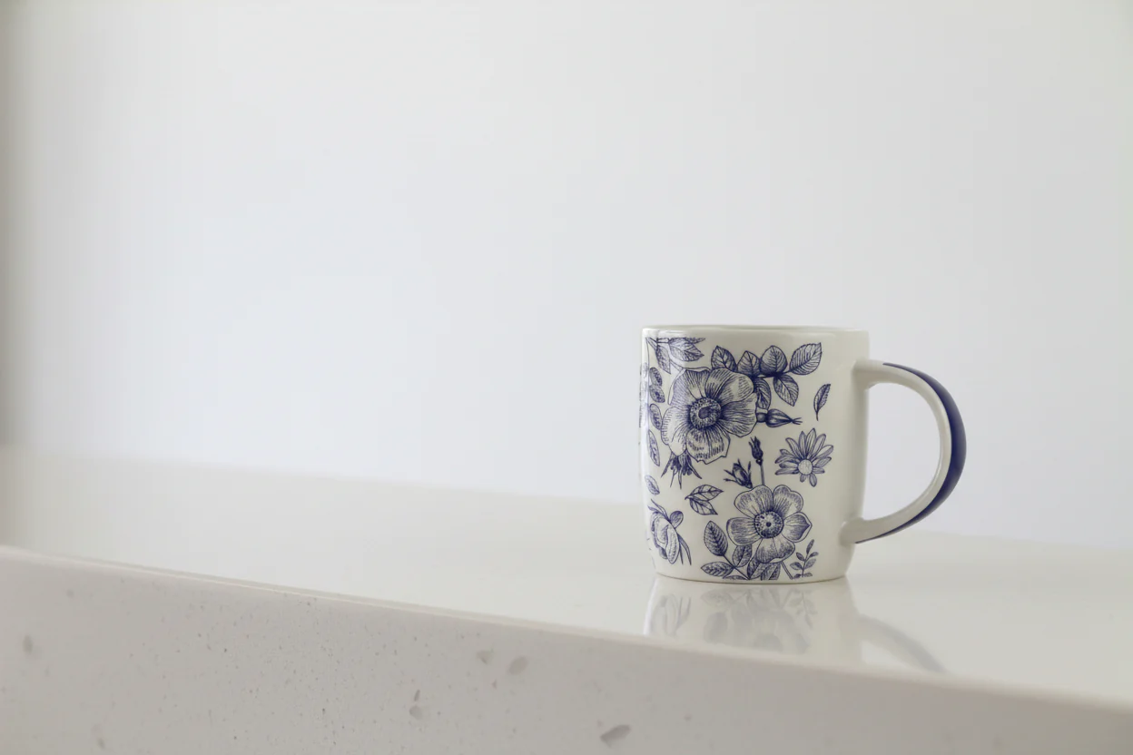 ELEGANT BLUE FLORAL Coffee Mugs NEW BONE CHINA MUG 360ml - Image 6