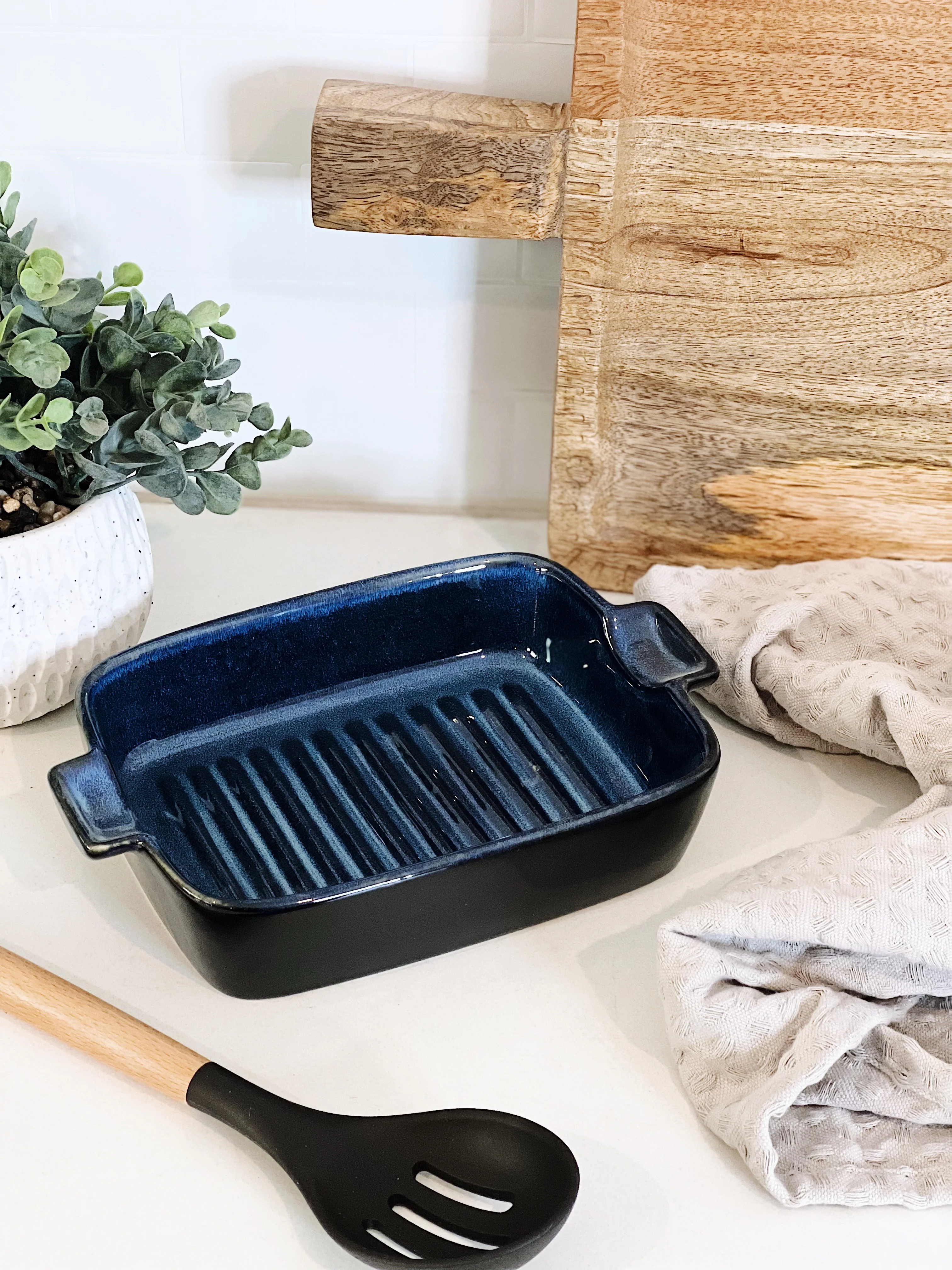 Blue Ceramic Baking / Serving Dishes - Image 3