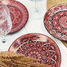 Casablanca Entree Plate - Red - Image 3