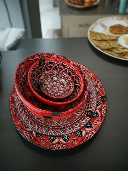 Casablanca Medium Bowl - Red - Image 6
