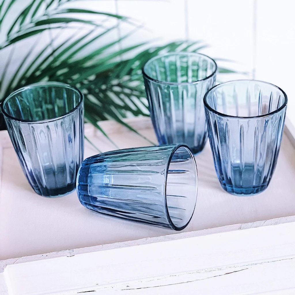 CELINE 220ml Tumbler Set of 4 - Blue - Image 4