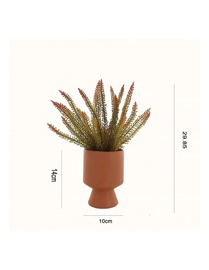 Jai Artificial Fern in Ceramic Vase 16x32 - Image 2
