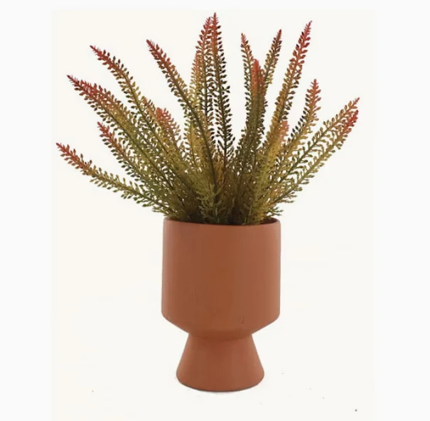Jai Artificial Fern in Ceramic Vase 16x32 - Image 3