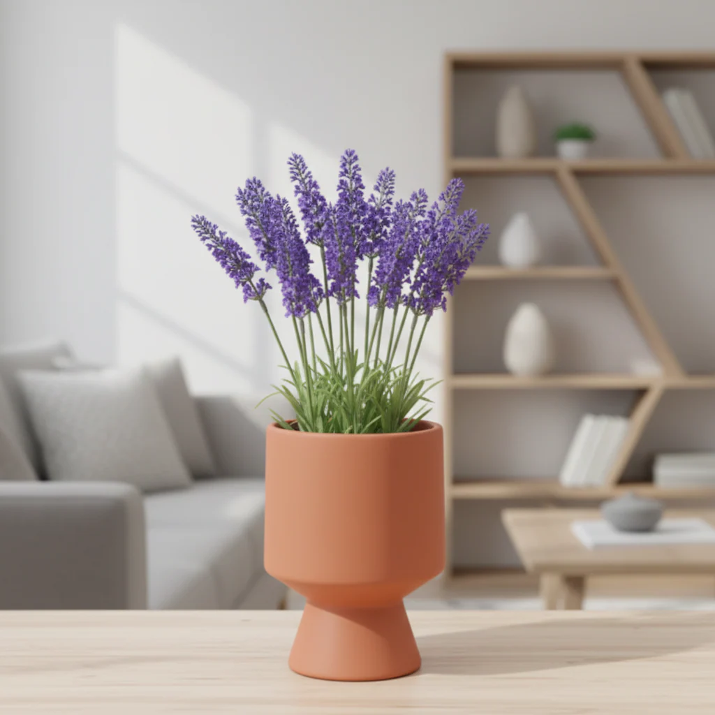 Jai Artificial Fern in Ceramic Vase 16x32 - Image 4