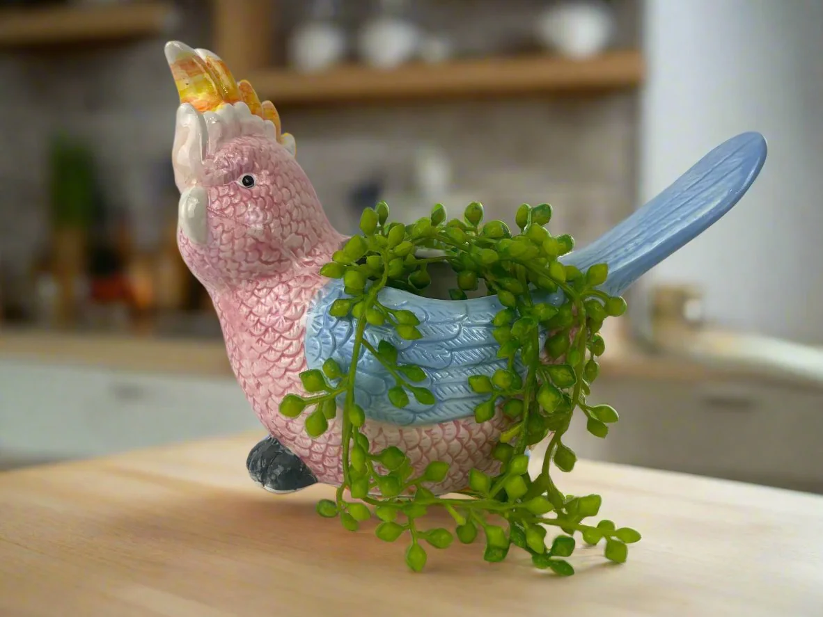 Cockatoo Ceramic Pot - Image 3