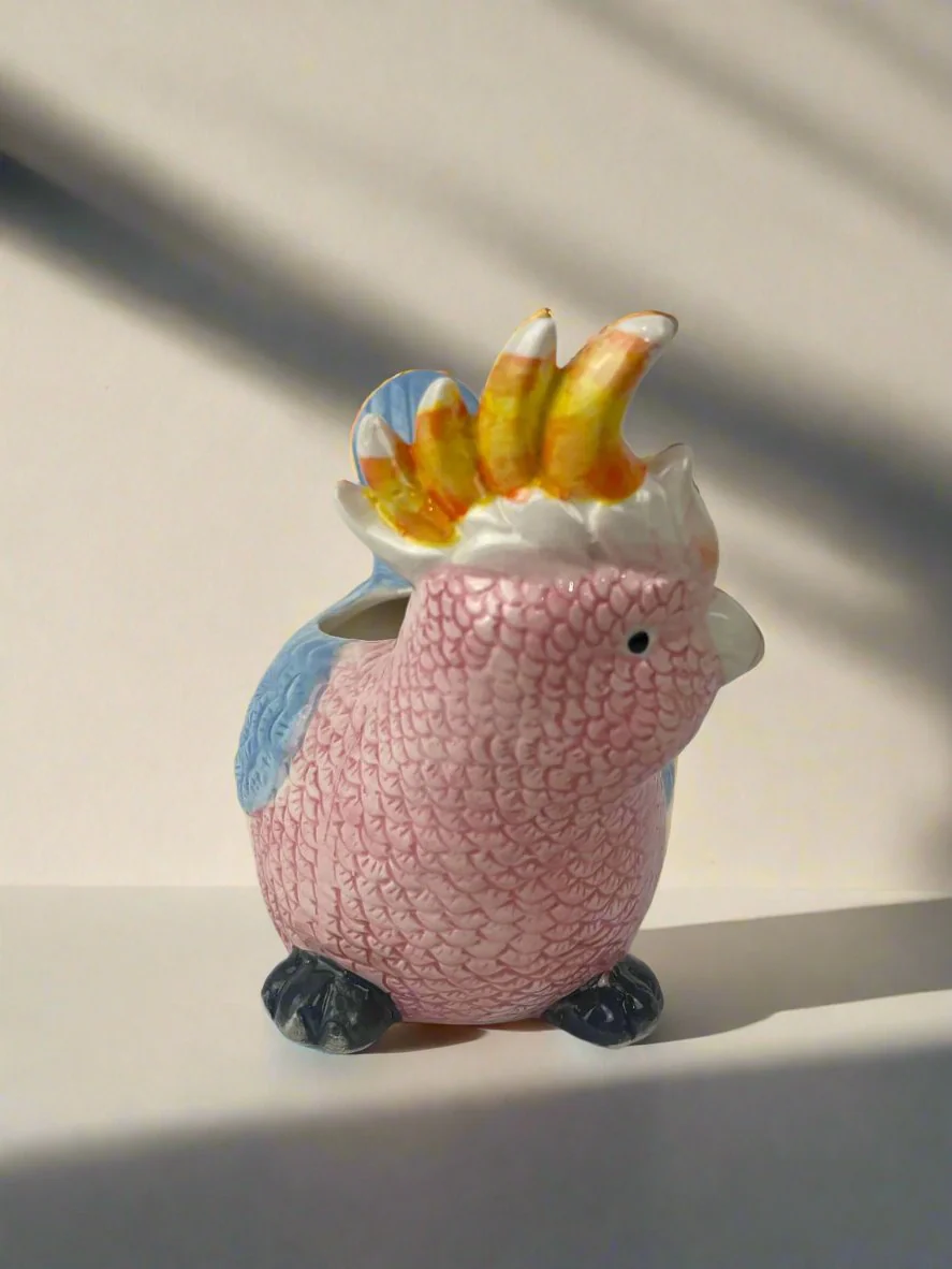Cockatoo Ceramic Pot - Image 4