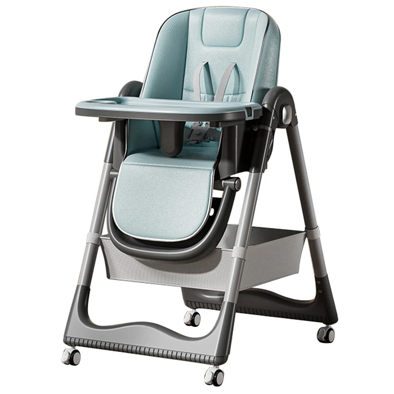 Cuteably 3-in-1 Multifunction Baby High Chair – Portable, Foldable Feeding Chair with Rocking & Swivel Modes | Modern & Safe Design - Image 3