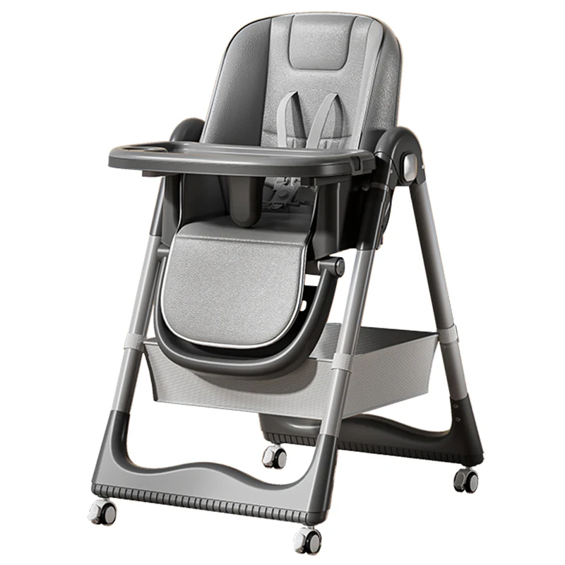 Cuteably 3-in-1 Multifunction Baby High Chair – Portable, Foldable Feeding Chair with Rocking & Swivel Modes | Modern & Safe Design - Image 4