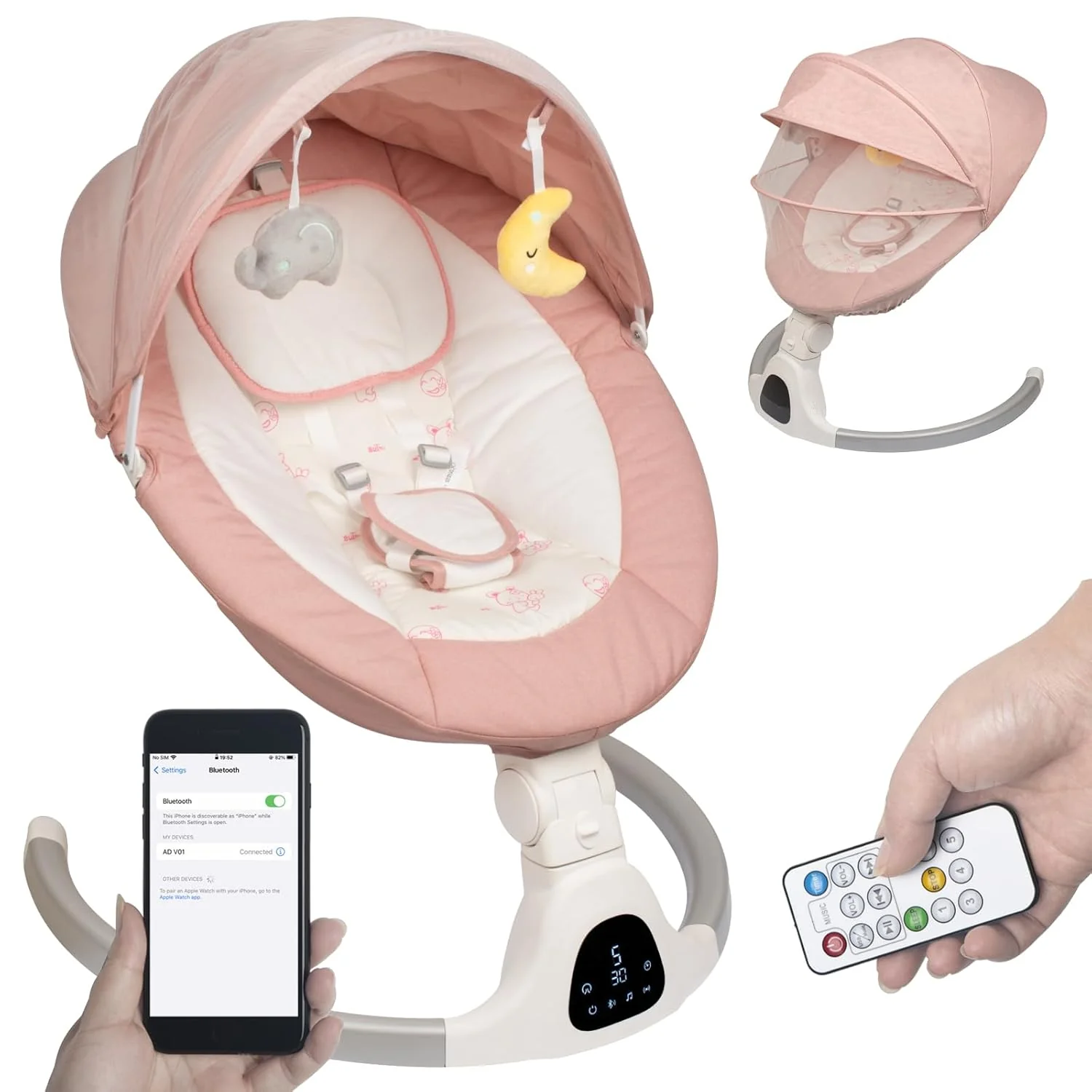 Electric Baby Swing Bouncer Rocker - Image 3