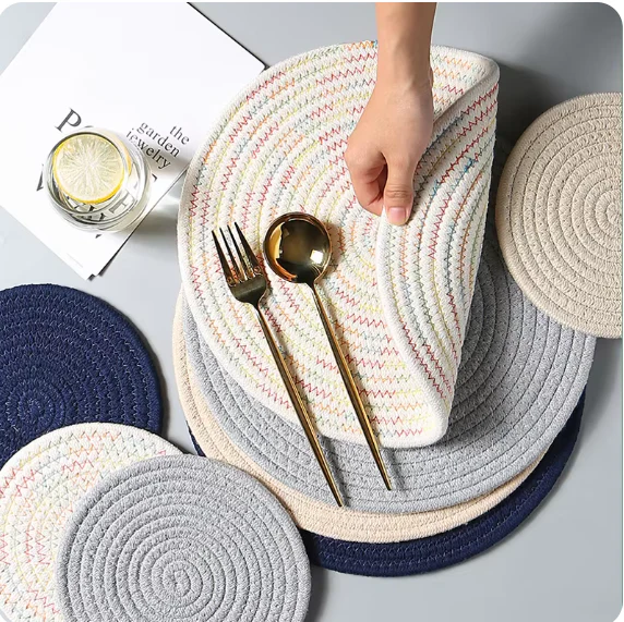 DEMI COTTON ROUND PLACEMAT - Image 13