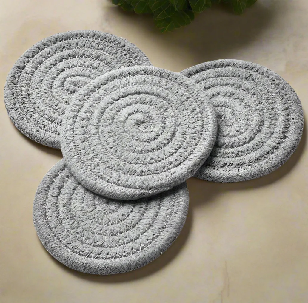 Handmade Braided Drink Coasters - Image 12