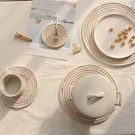 Handmade Braided Drink Coasters - Image 27