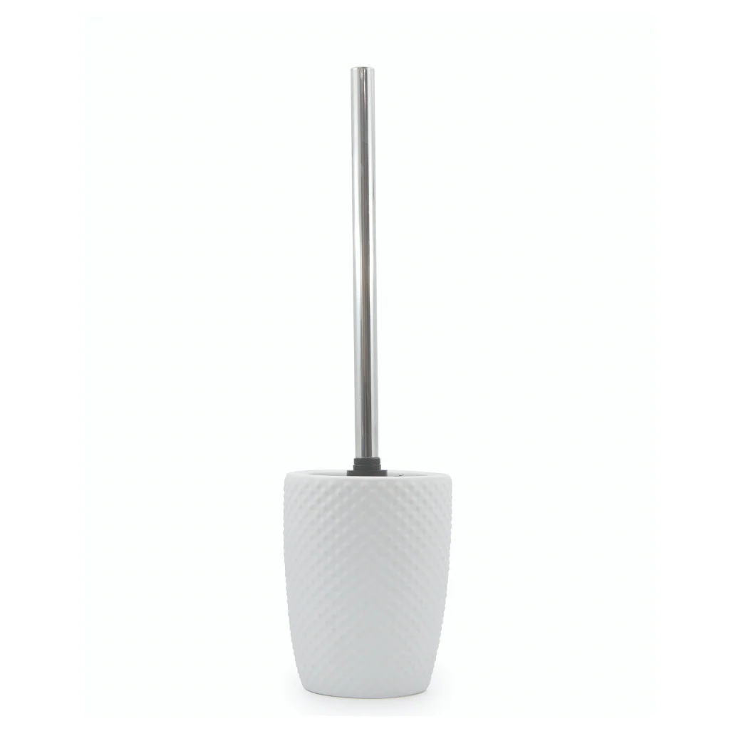 EMBOSS Toilet Brush & Holder - White