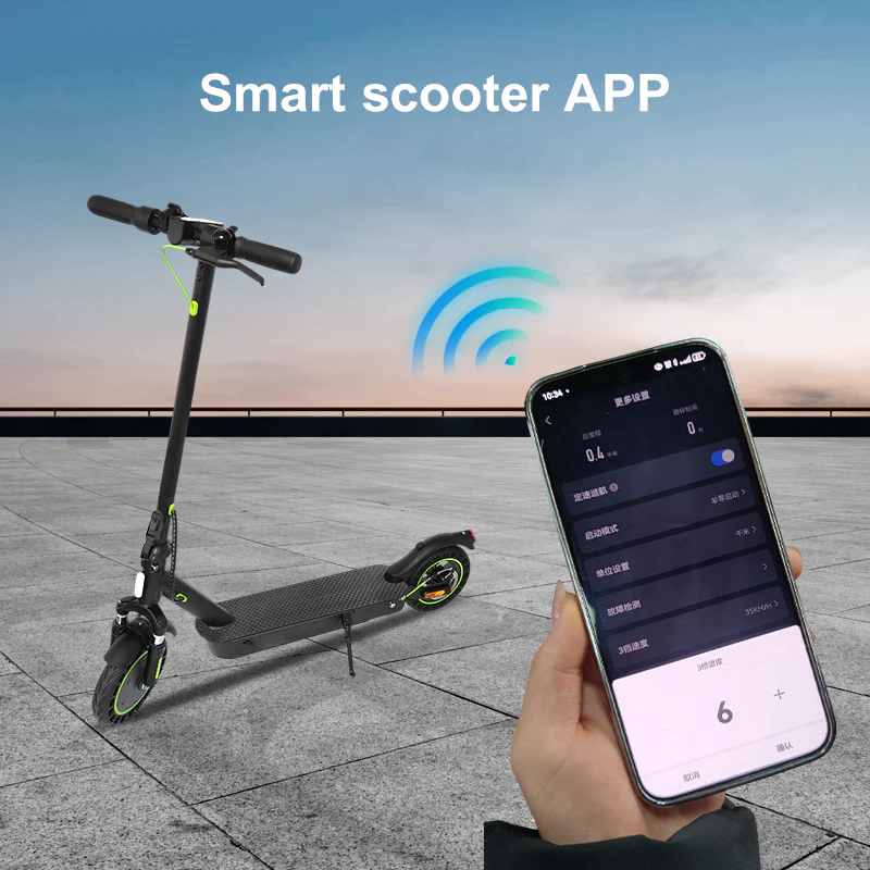 ESA Volt X10 1000W Peak Power Electric Scooter – 50km Range, 10” Solid Tyres, Suspension - Image 9
