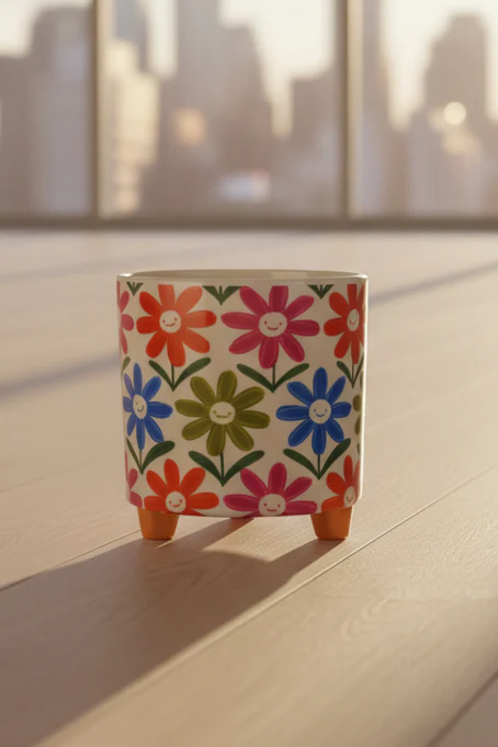 POT WITH FLOWERS PRINT SMALL - Image 2