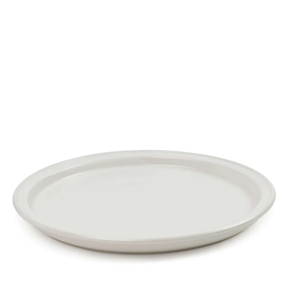 Helm 12-Piece Dinner Set - White | Rustic Stoneware Plates & Bowls for Indoor & Outdoor Dining - Image 3