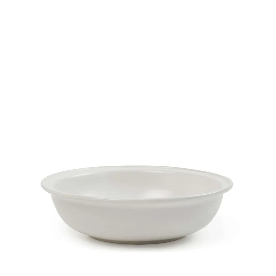 Helm 12-Piece Dinner Set - White | Rustic Stoneware Plates & Bowls for Indoor & Outdoor Dining - Image 6
