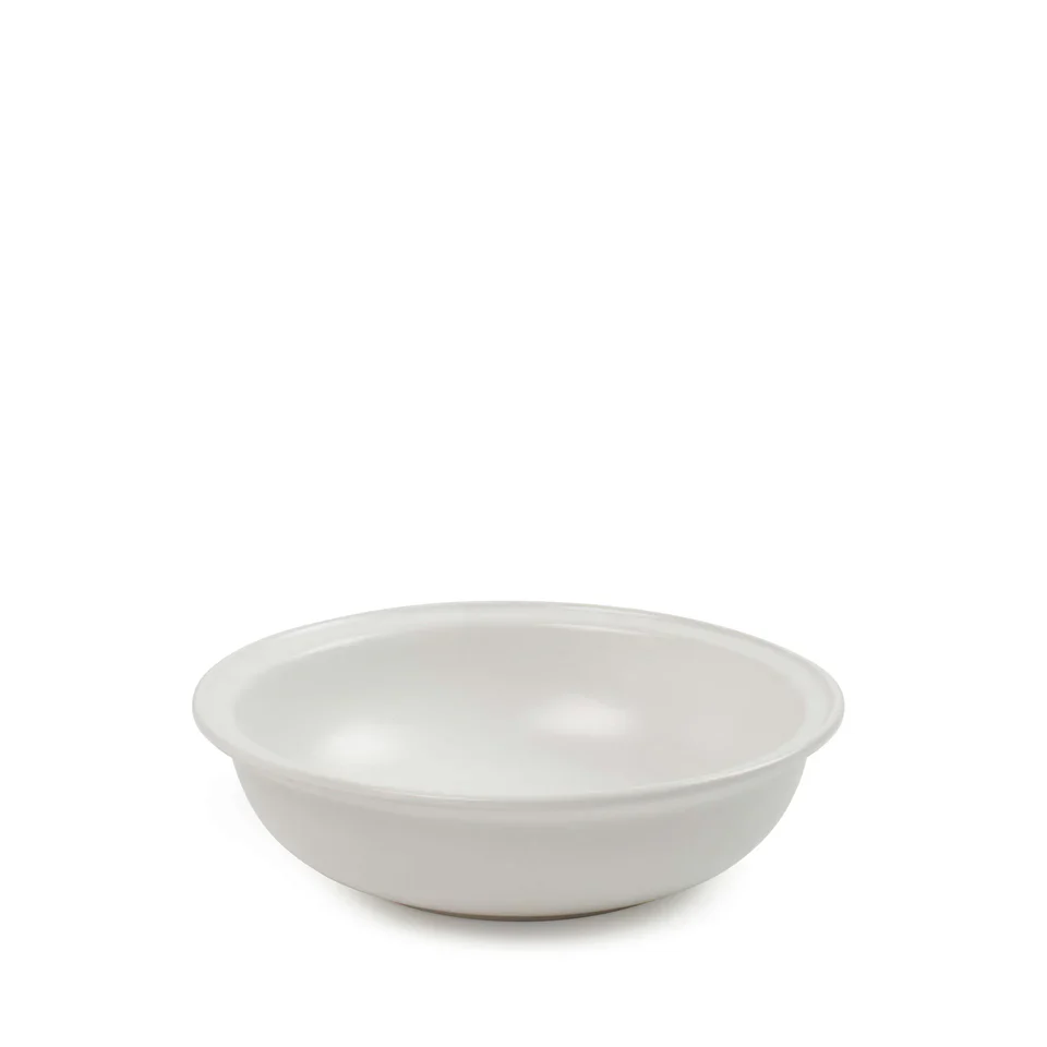 Helm 12-Piece Dinner Set - White | Rustic Stoneware Plates & Bowls for Indoor & Outdoor Dining - Image 7