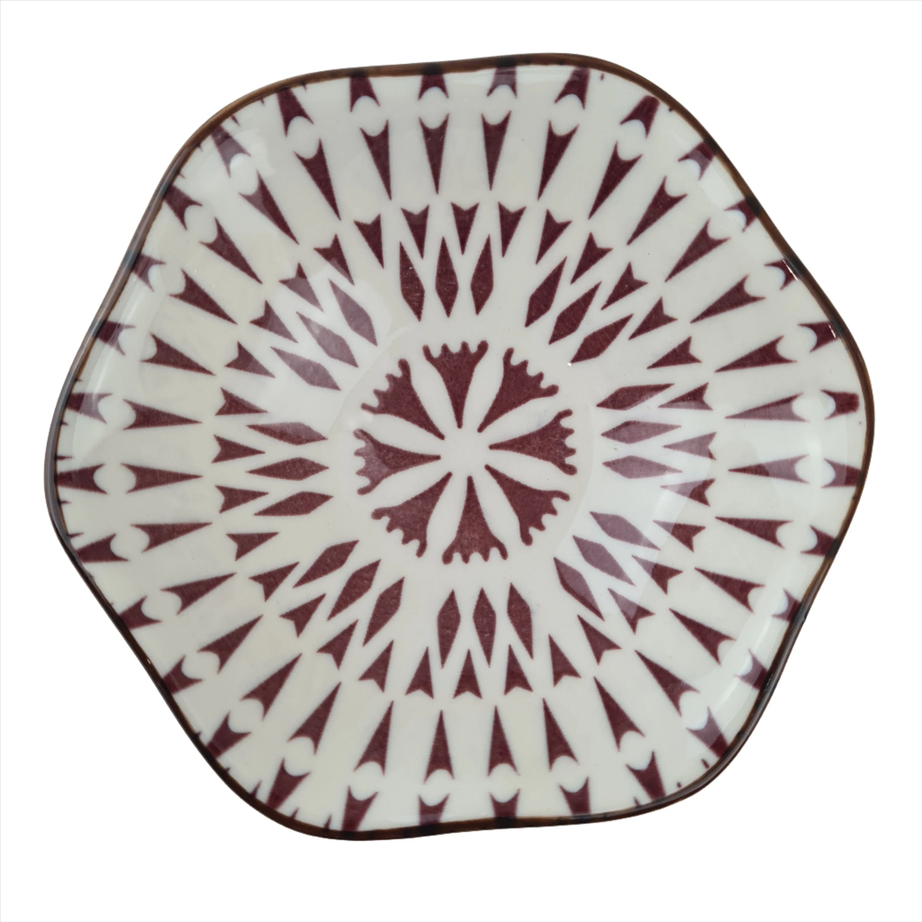 Hexagon style Moroccan Condiment Dish - 10 cm - Image 3
