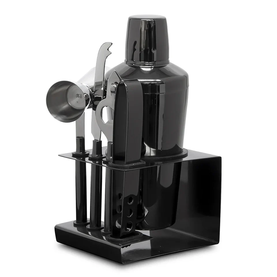 Kennedy Cocktail Set - 6 Piece - Metallic Black - Image 7