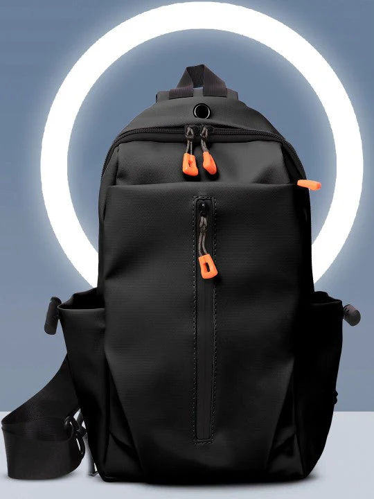 Unisex Textured Crossbody Chest Bag Backpack - Image 4