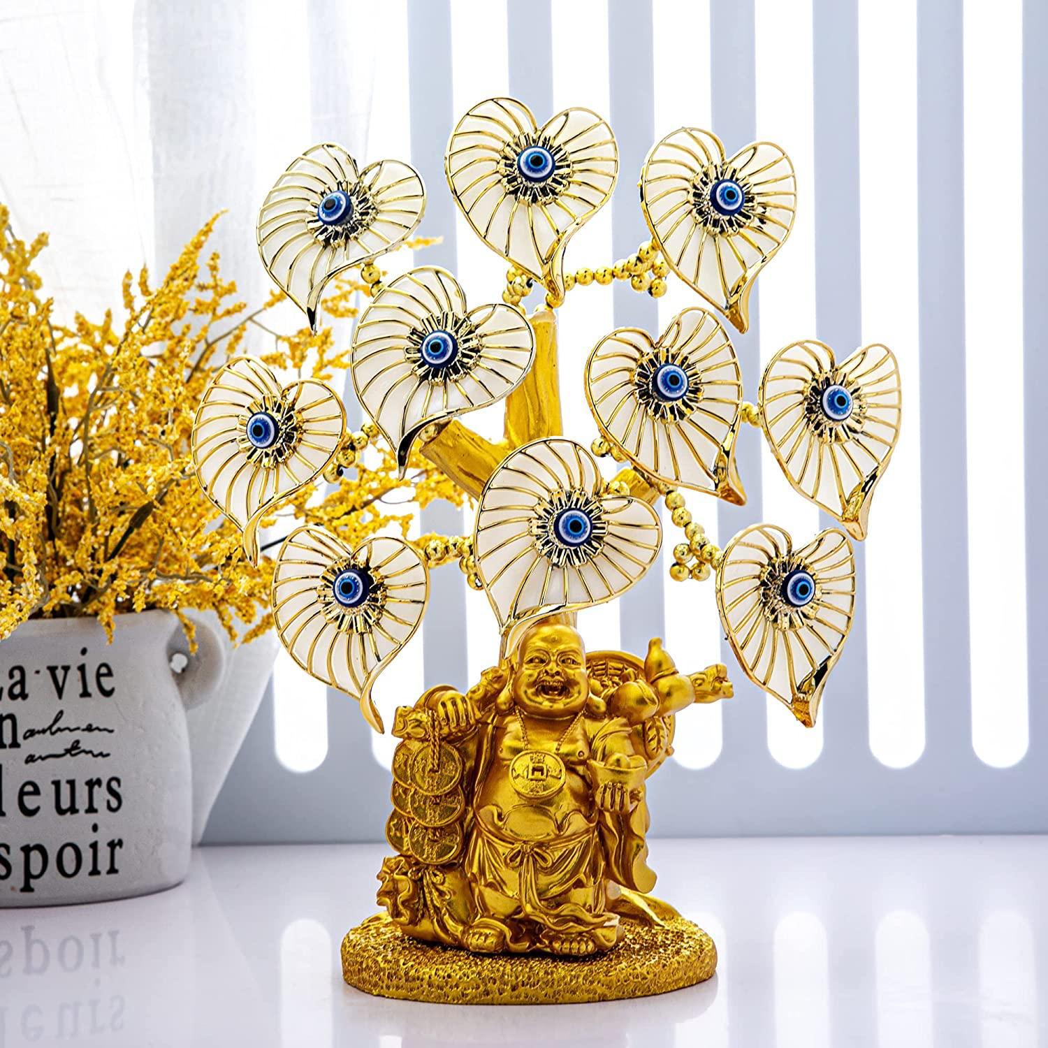 Turkish Lucky Evil Eye Feng Shui Money Tree for Protection, Prosperity & Positive Energy - Image 2