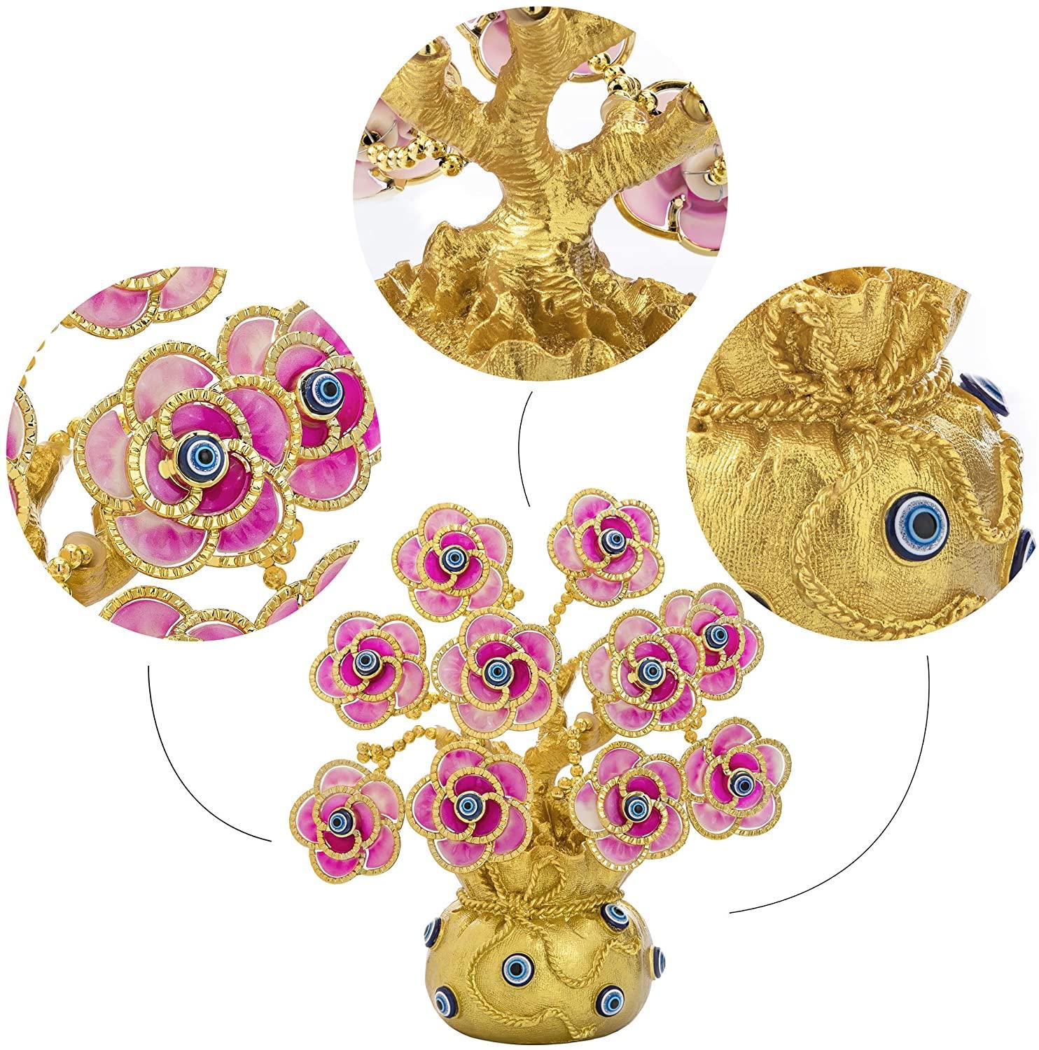Turkish Lucky Evil Eye Feng Shui Money Tree for Protection, Prosperity & Positive Energy - Image 9