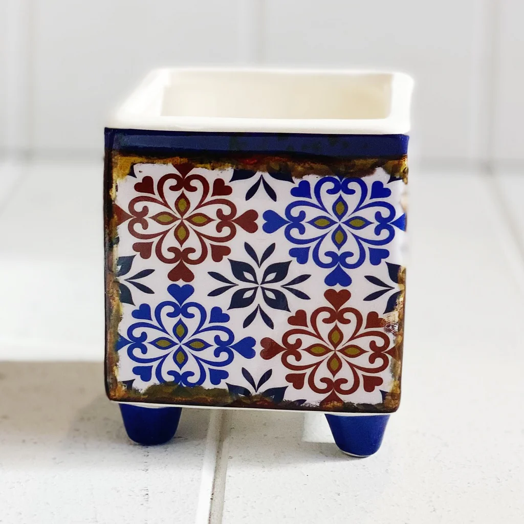 Moroccan Square Pots with Legs - Medium - Image 5