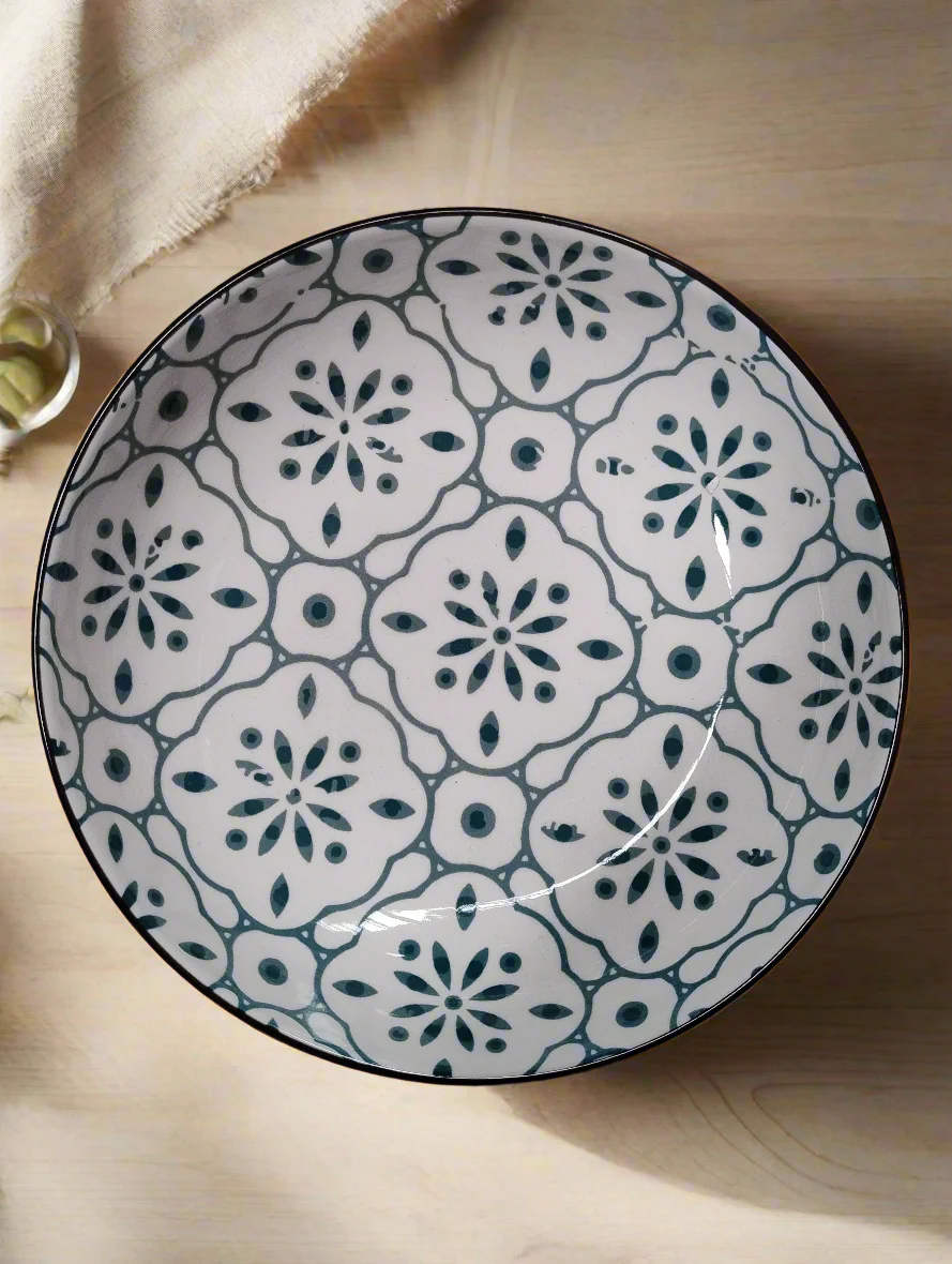 Moroccan Style Shallow Salad Bowl - 22.5 cm - Image 13