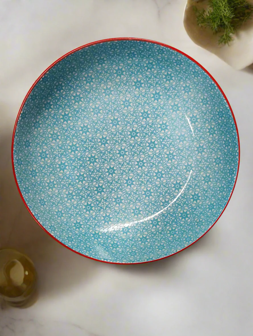 Moroccan Style Shallow Salad Bowl - 22.5 cm - Image 16