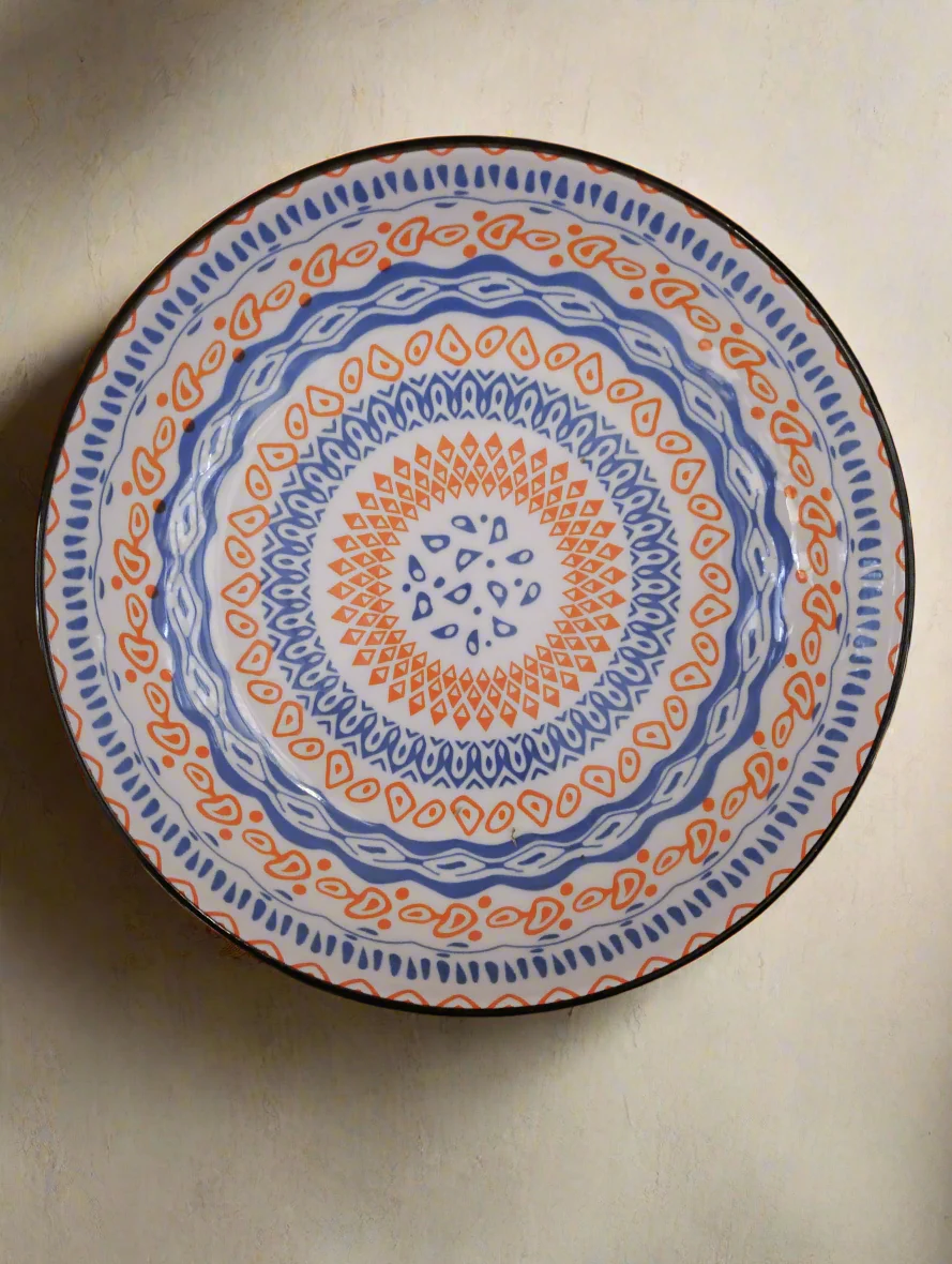 Moroccan Style Shallow Salad Bowl - 22.5 cm - Image 20
