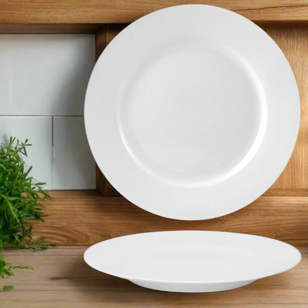 Olympia Lumina Wide Rimmed Round Plate - Image 4