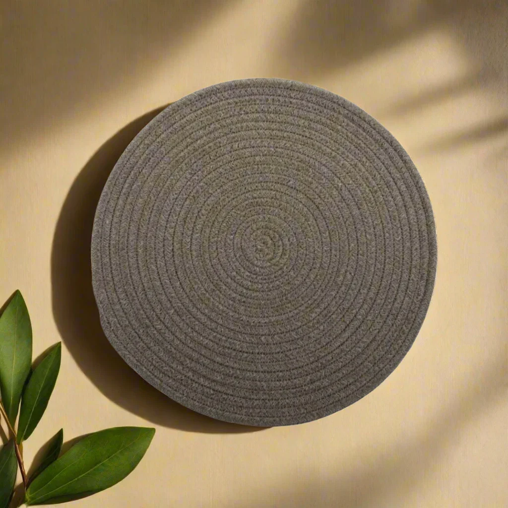 Salt & Pepper Set of 4 PAIGE Coasters - Dust - Image 4