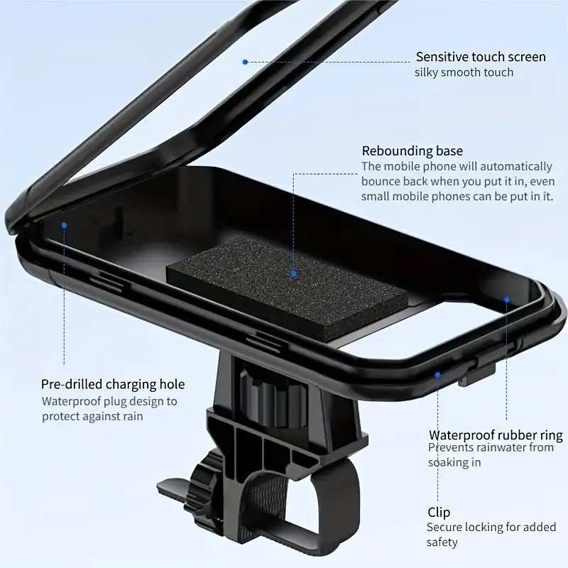 Electric Scooter Mobile Phone Holder | 360° Rotating | Waterproof - Image 4