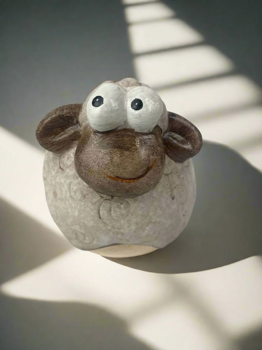 Ceramic Sheep & Cat Planter -12x11cm - Image 8