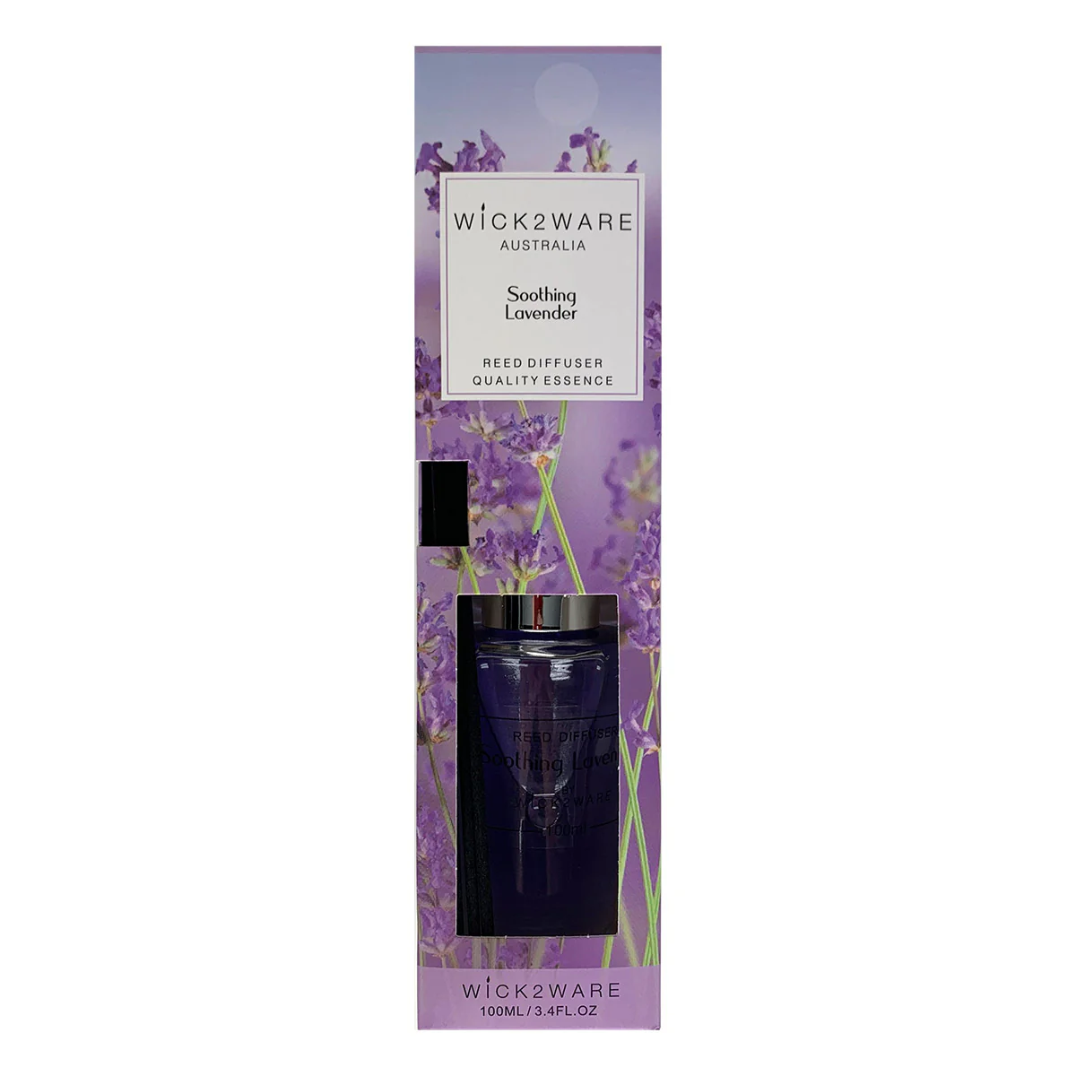 Wick2Ware Reed Diffuser 100ml 'Soothing Lavender' - Image 3